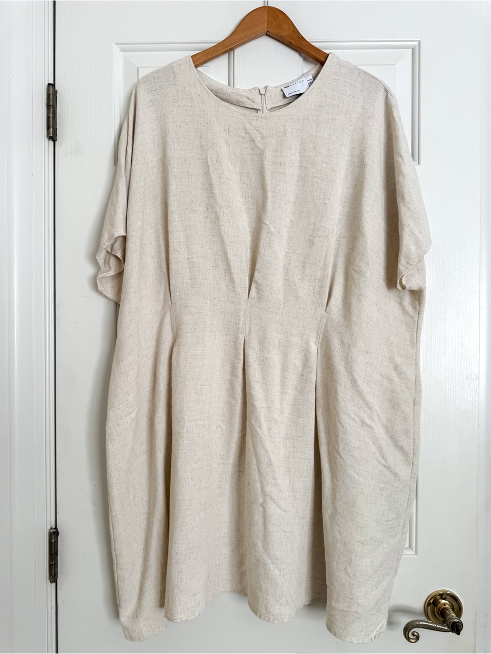 ASOS Curve Linen Blend Midi Dress - Size 22